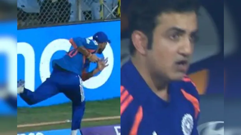 IND vs ENG 2nd Semi-Final: जब बाउंड्री पर ‘हवा’ में उड़े अक्षर पटेल, कोच गंभीर भी कुर्सी छोड़ उछल पड़े, ‘मैजिकल’ मोमेंट का वीडियो वायरल